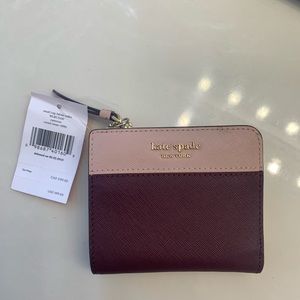 Kate spade small-zip bifold wallet